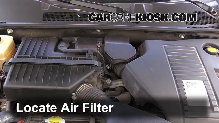 2009 Toyota Highlander Hybrid Limited 3.3L V6 Air Filter (Engine)